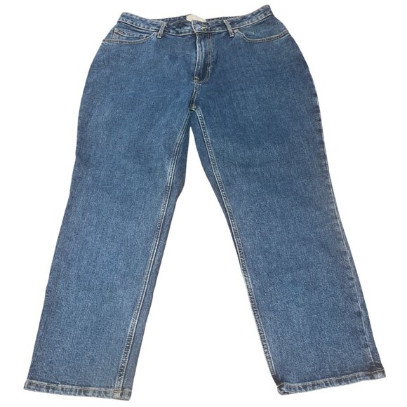 Everlane Women's Sz 32 Crop The Curvy Cheeky Jean Organic Cotton Stretch 26"L - Picture 1 of 13